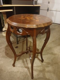 Round side table