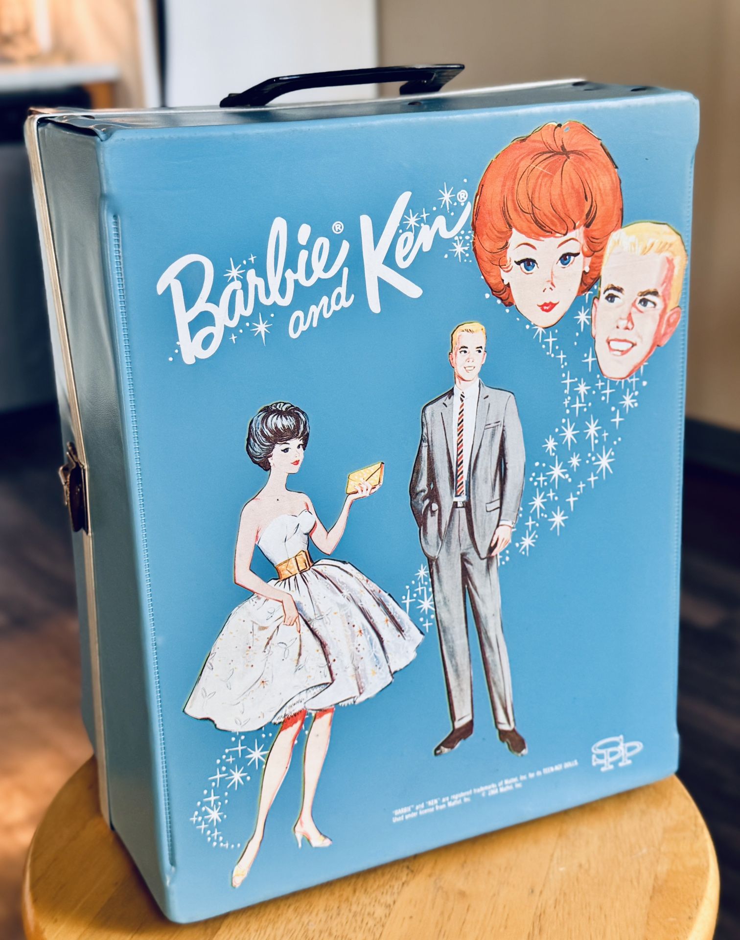Very Rare Excellent Condition - 1964 Mattel Barbie and Ken Vintage Carrying Case