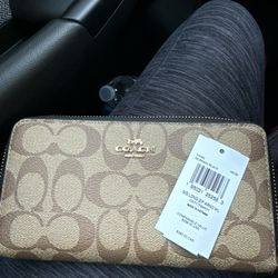 Coach Long Zip Around Wallet