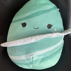 New Original Squishmallow Kelly toy 12 Inch Hugo Blue Planet, Plush Squishy Toy