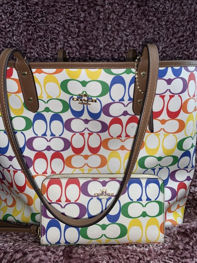 Pride Coach Purse With Wallet