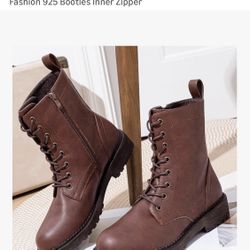 Vepose New Women’s Combat Ankle Boots(9)