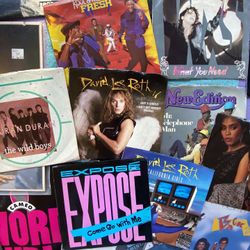 80s (and Some 70s) Vinyl 45 Lot 7” And LPs records R&B Disco Pop Synth Pop Funk P-funk Rap 