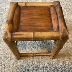  Bamboo Asian stool, foot stool, plant stand. 