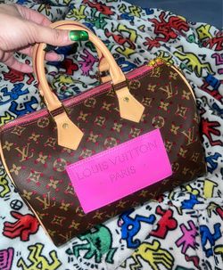 monogram satchel