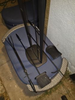 Deluxe fireplace tool set