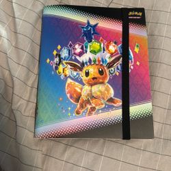 Eevee Pokemon Binder with cards