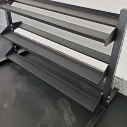 HEAVY DUTY 3 TIER DUMBBELL RACK HOLDS 5 LBS TO 70 LBS. ( BRAND NEW IN THE BOX )