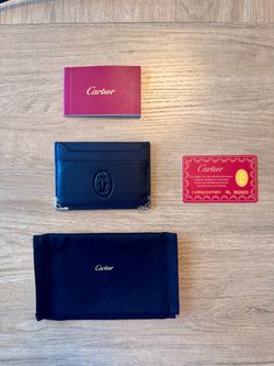 Cartier Black Leather Card Holder