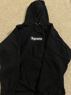 Supreme hoodie box logo black