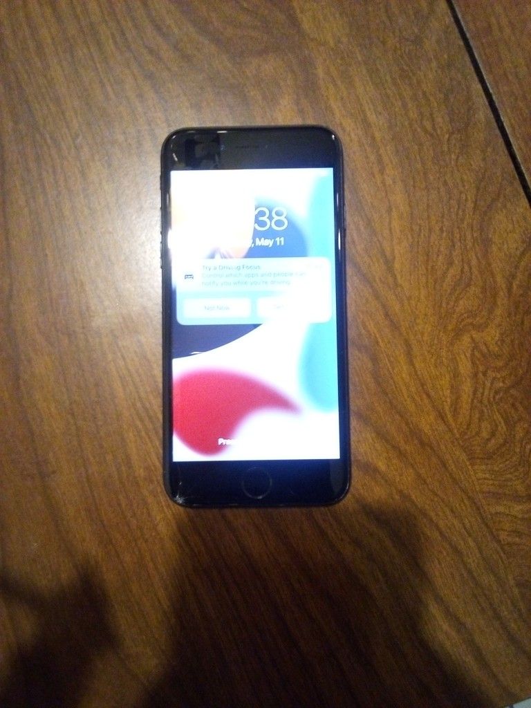 Iphone 7 With A Small Crack