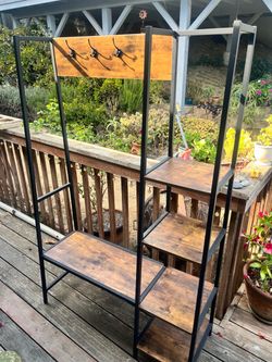 Coat rack/entryway shelf/shoe rack