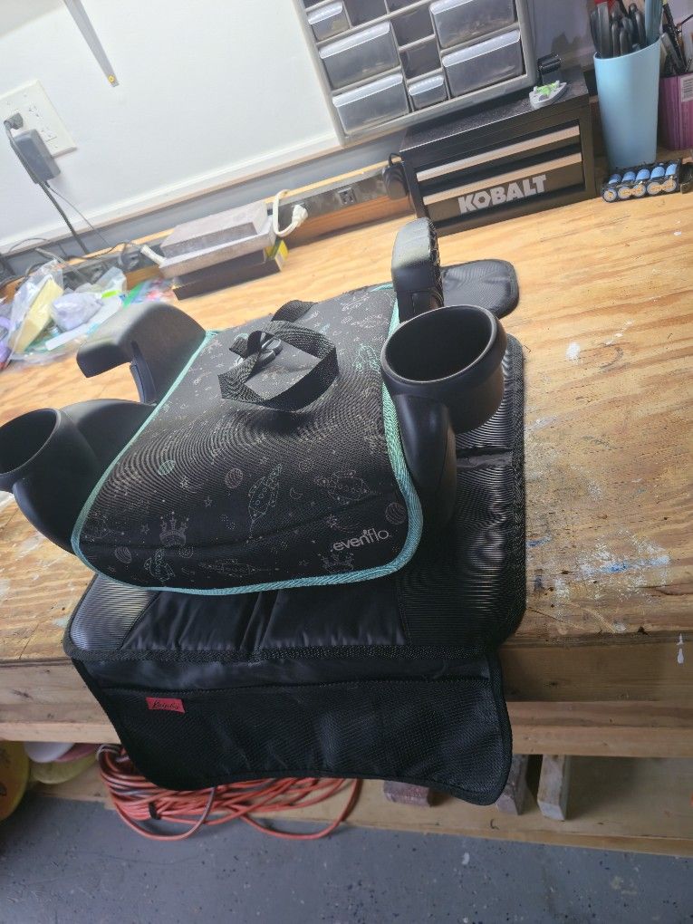 Booster Car Seat and Seat Protector 