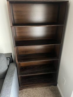 5 shelf Wood Bookshelf