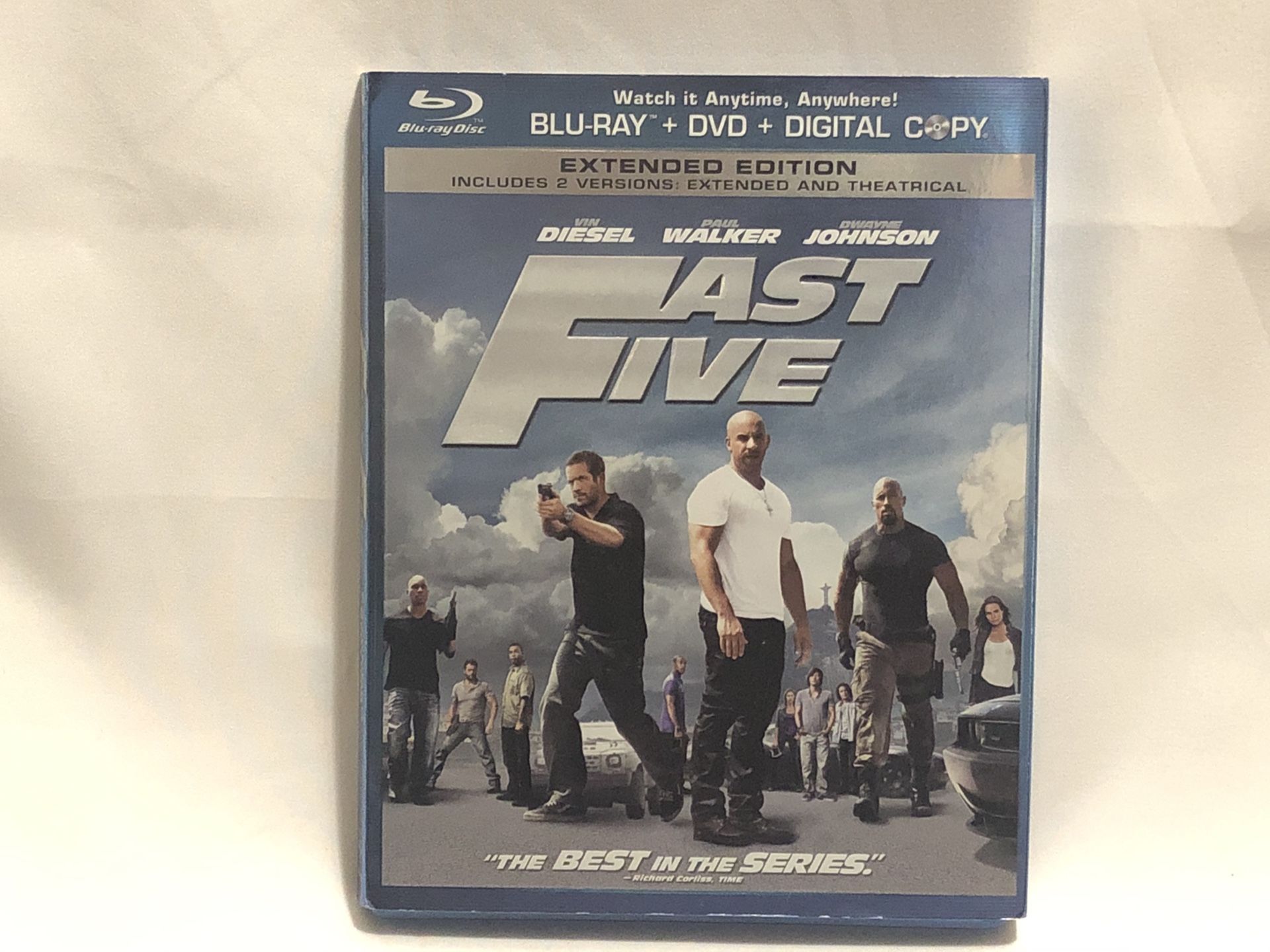 Fast Five blu-Ray, dvd, digital