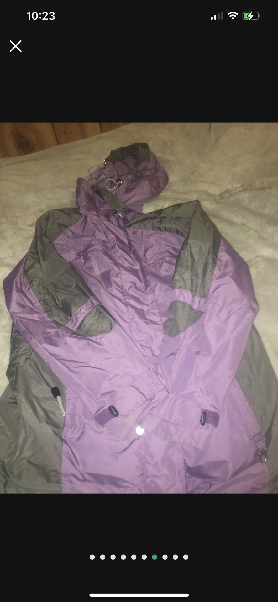 Purple and grey Liz Claiborne LIZSPORT jacket for women perfect for winter brand new without tags price is around 129 plus tax