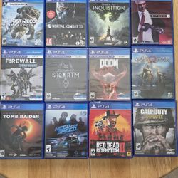 PS4 Games, 2 New.
