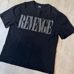 Revenge Rhinestone Black Heavy Tee