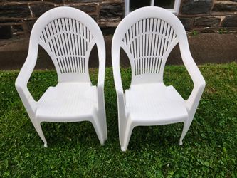 Patio PVC Chairs Set of 2