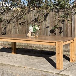Custom  Dining Table Farm House farmhouse Modern Rustic Set Bench Restoration Hardware Breakfast Nook Table Solid Wood Custom Handcrafted Counter Bar 