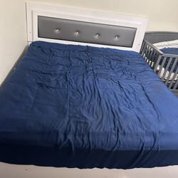 Cali King Bed Frame With Adjustable Box Spring And Dresser 