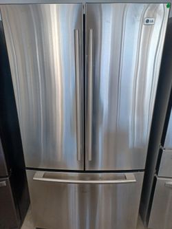 LG stainless steel french door refrigerator - Free delivery