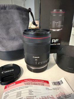 Canon RF 35mm F1.4 LIKE BRAND NEW!