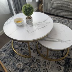 Round Nesting Coffee Table set