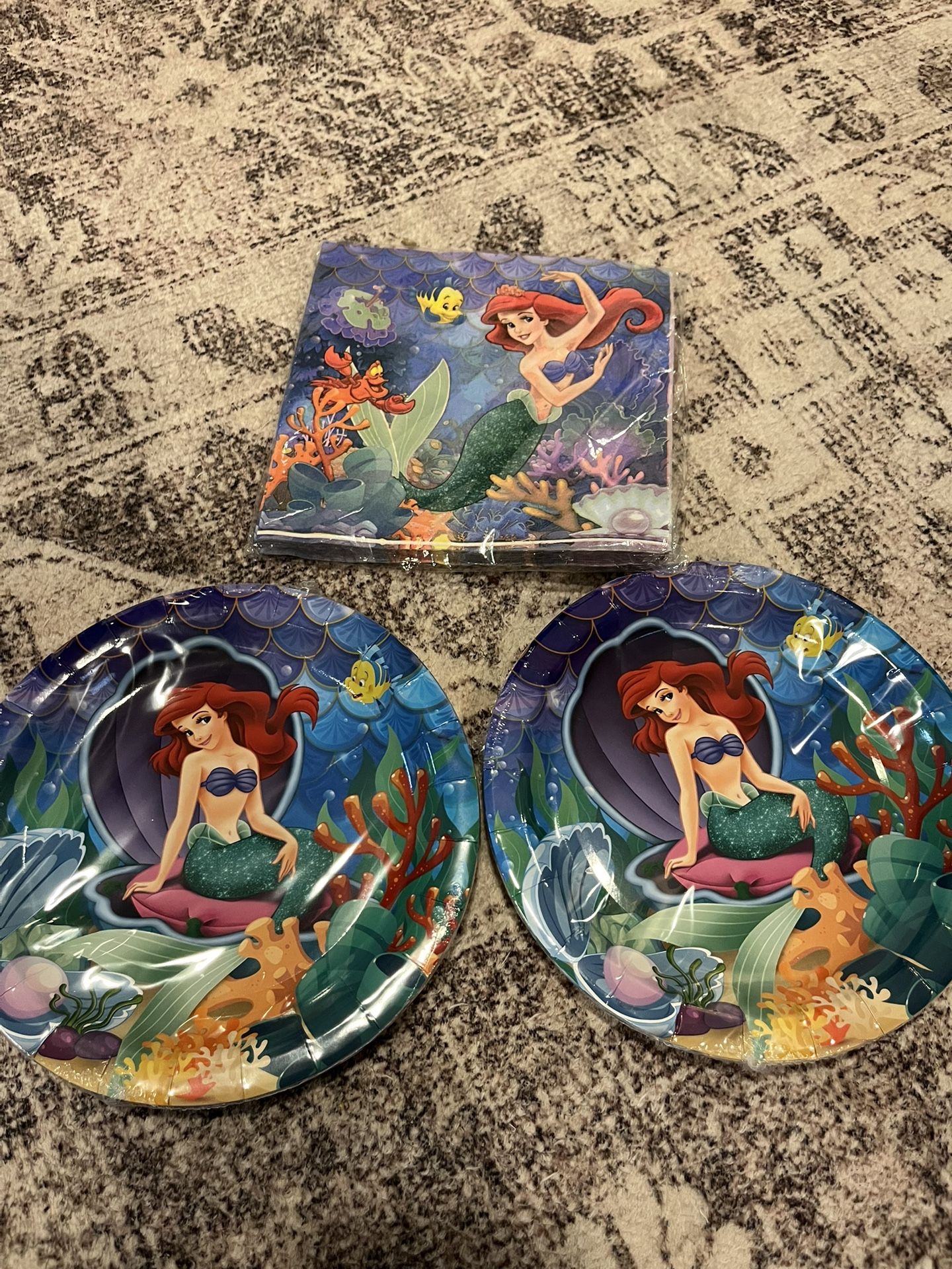 Little Mermaid Plates And Napkins