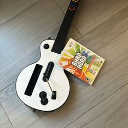 Wii Game And Guitar “Band Hero”