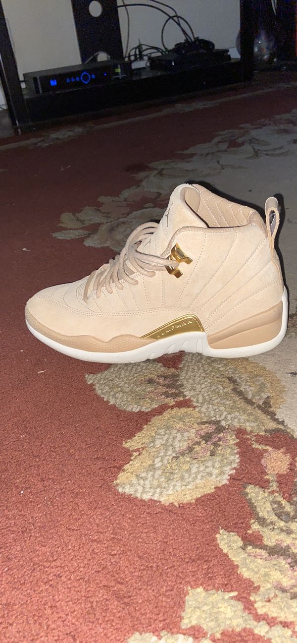 jordan 12 vachetta tan on feet