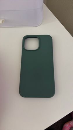 iPhone 15 pro max green silicone case
