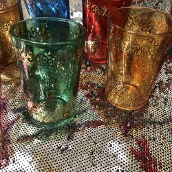 6 Piece Morocco Tea Glass Set New In Box