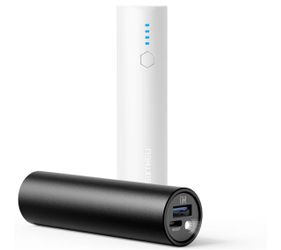 SIXTHGU Portable Charger 5000mAh, Mini Power Bank 2-Pack for iPhone Pocket-Size Cylindrical Design, 15W Fast Charging USB-C In&Out, LED Flashlight, fo