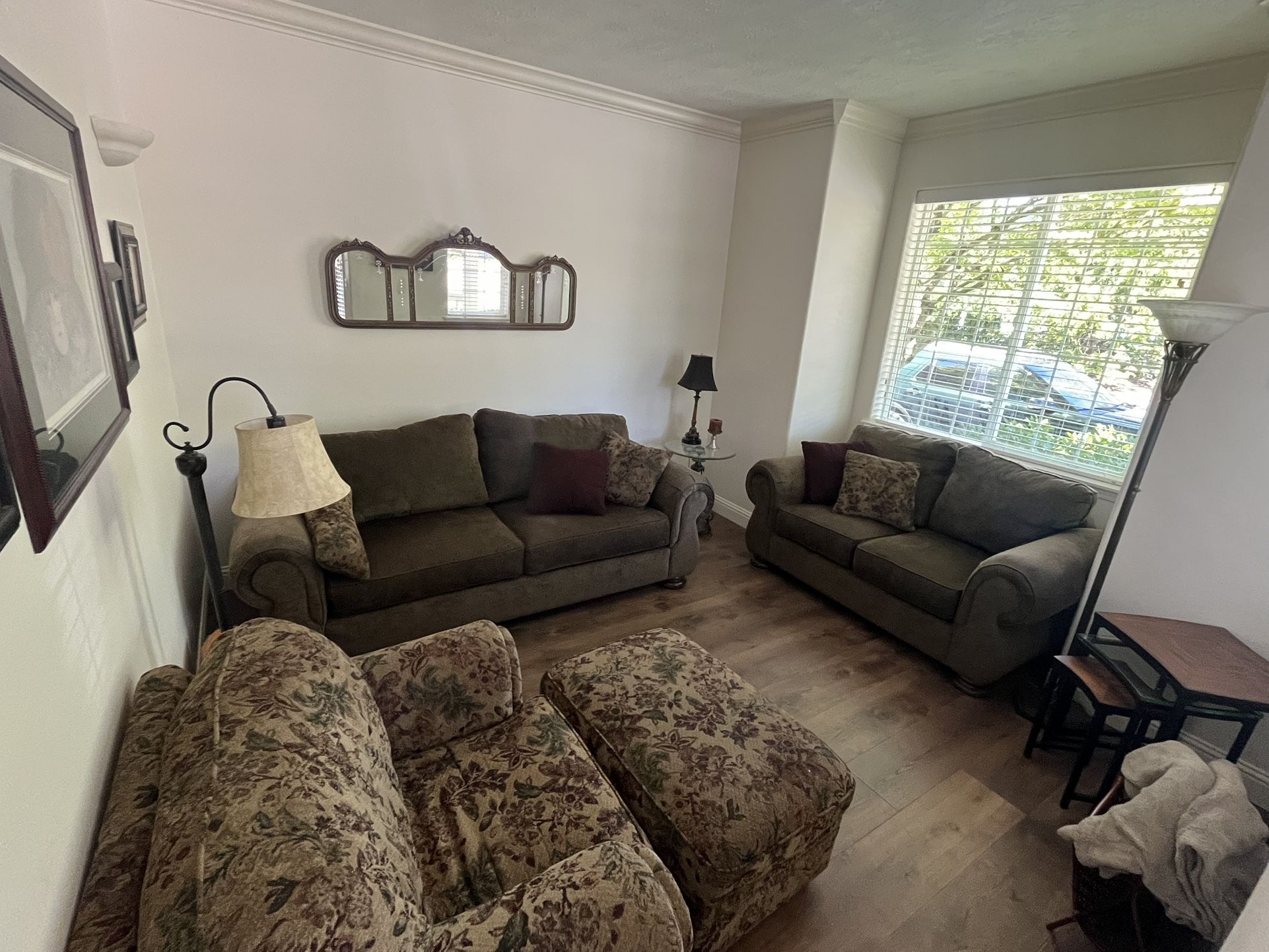 Custom Sofa, Loveseat, Club Chair And Ottoman