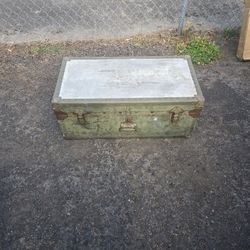 Military Trunk Antique