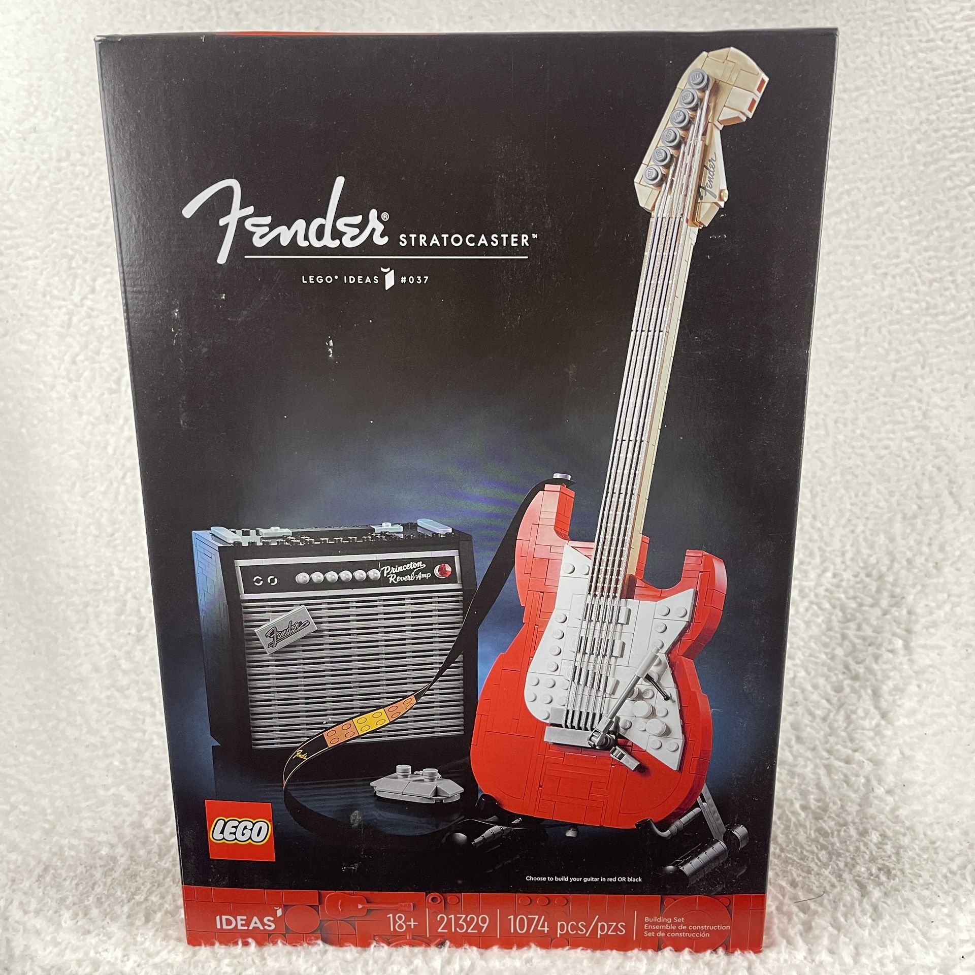 Lego Ideas Fender Red Guitar New 