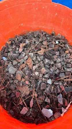 Black fire pit glass
