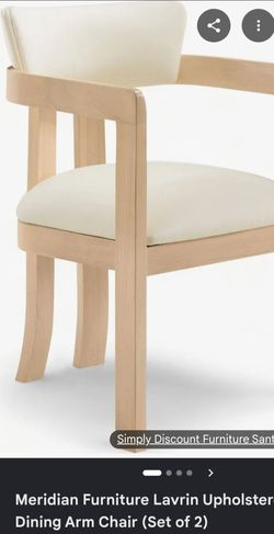 Meridian dinning room arm chairs set of 2