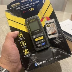 General Tools TS01 100’ Laser Measure, Bluetooth Connected, Calculates Area, Distance and Volume, Real-Time Measuring