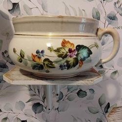 Vintage English Staffordshire Chamber Pot