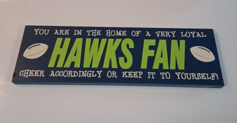 Seattle Seahawks NFL Fan Sign