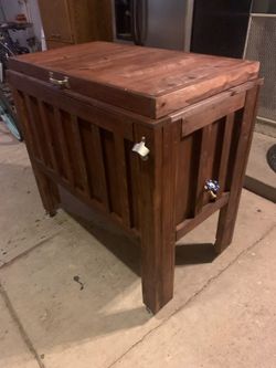 Hand Made Wood Ice Chest