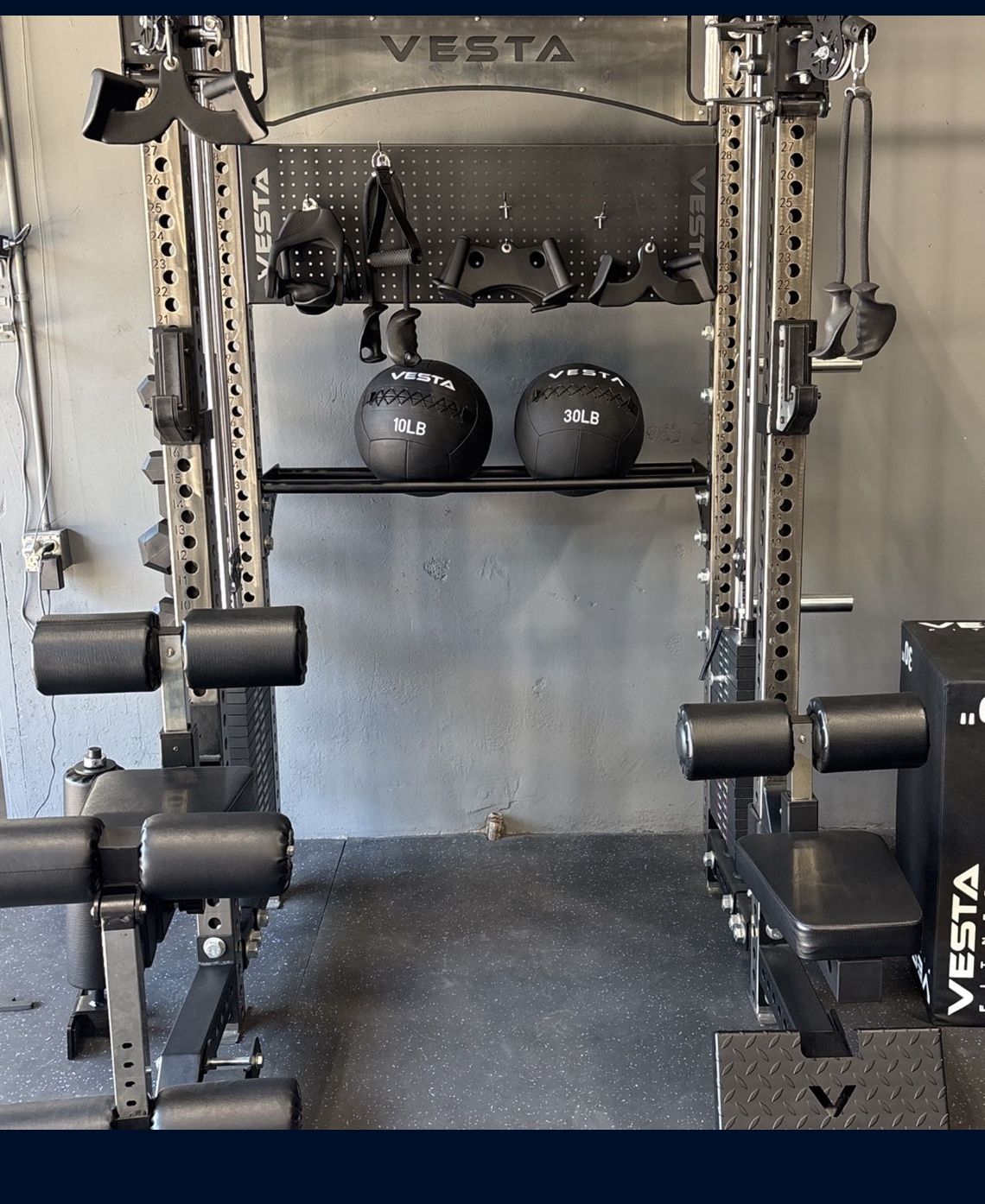 PRO SERIES 2IN1 Ultimate Half Rack Functional Trainer Combo 94”