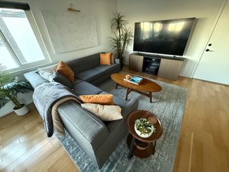 L-shaped couch