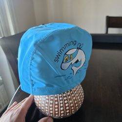 Blue Kids Swimming Cap