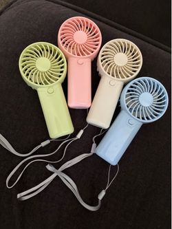 Small battery powered fans