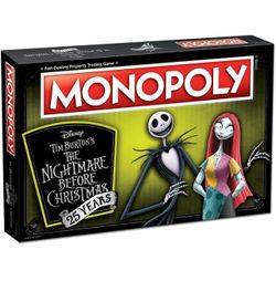 DISNEY NIGHTMARE BEFORE CHRISTMAS MONOPOLY BOARD GAME EXCELLENT COND!