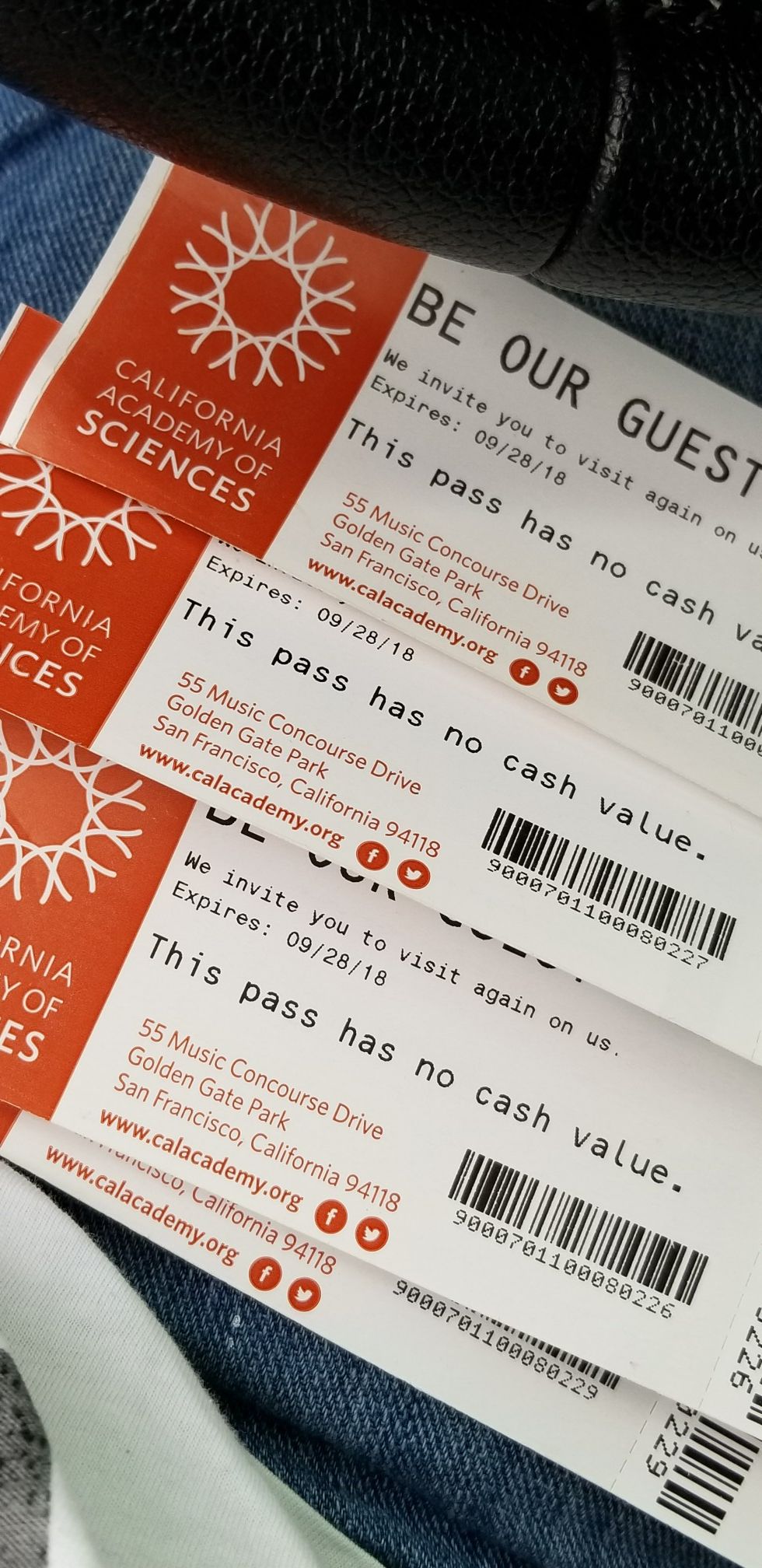 Tickets-California Academy of Science