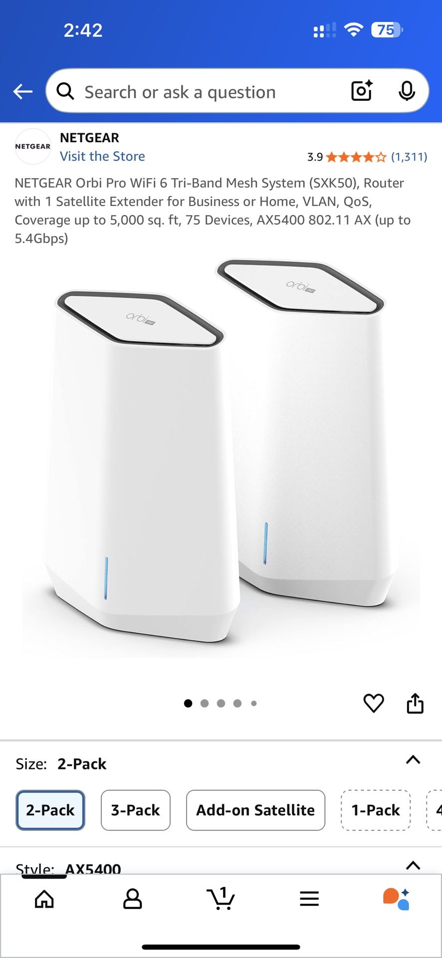 Netgear Orbi Pro SXK50